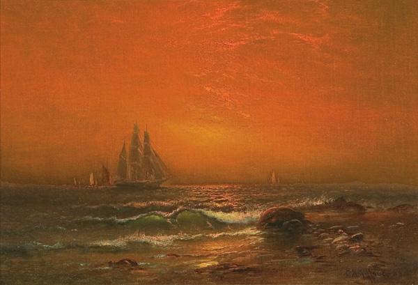 unknow artist Coastal Sunset